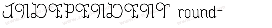 INDEPENDENT round字体转换